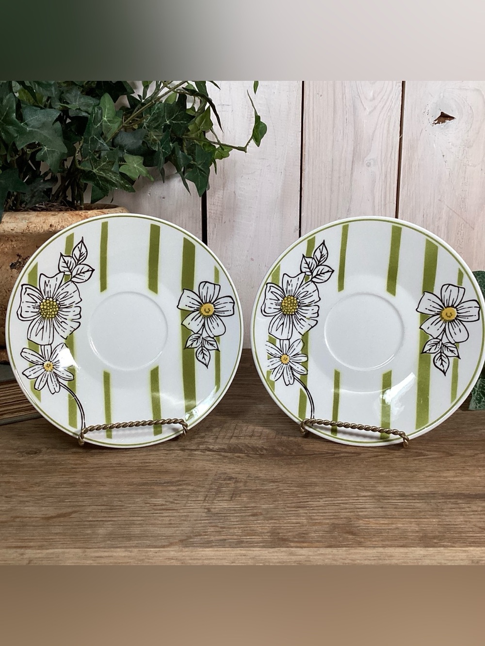 Mikasa Cera Stone Poppy 6.5 inch Replacement Saucer Set 3159-M
